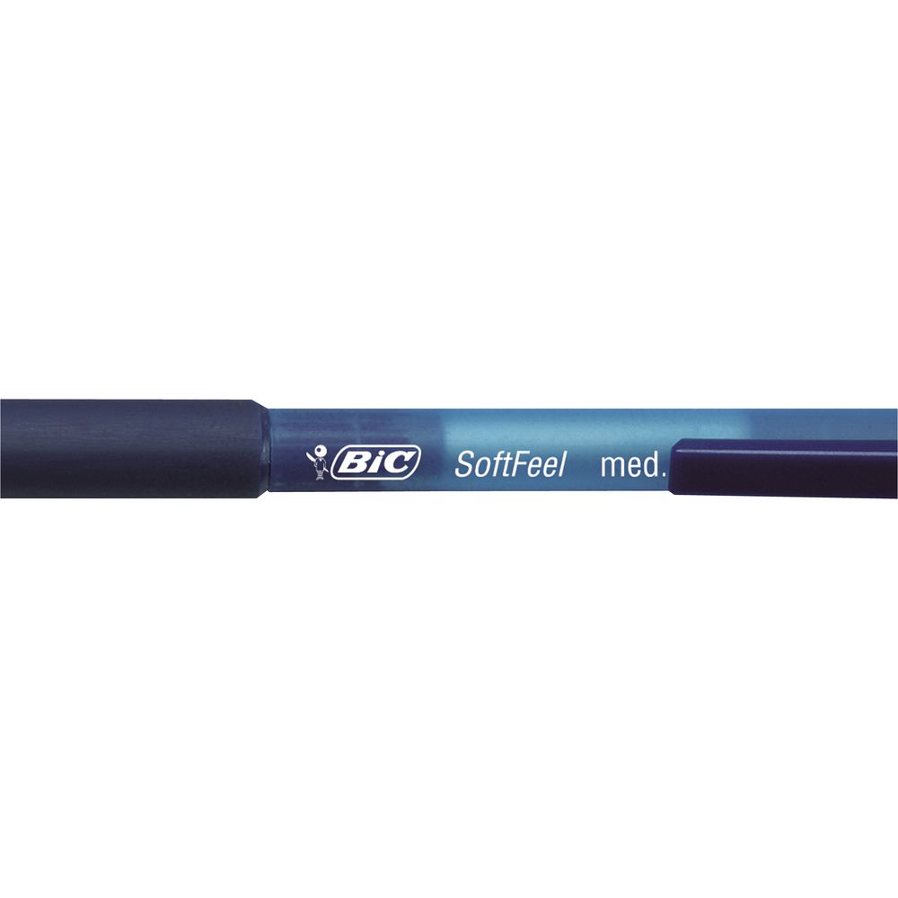 BIC Softfeel Retractable Ballpoint Pens Blue 3 Pack