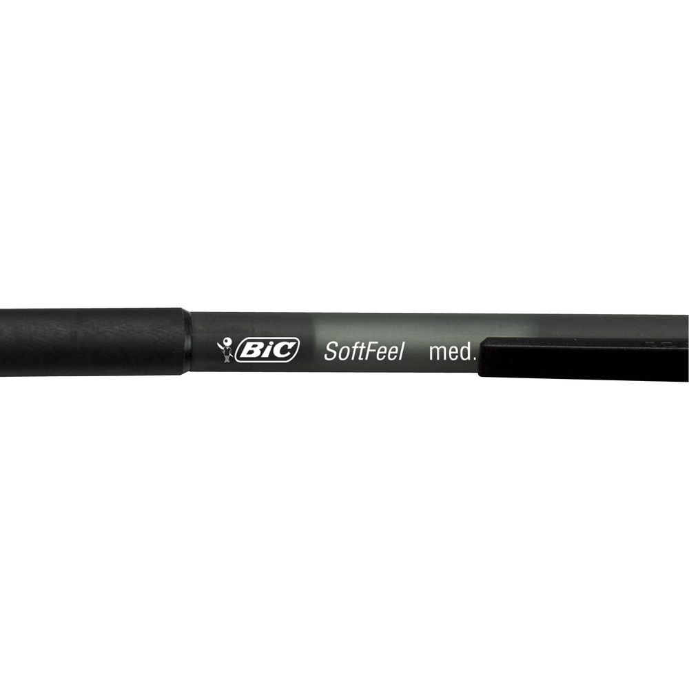 BIC Softfeel Retractable Ballpoint Pens Black 3 Pack