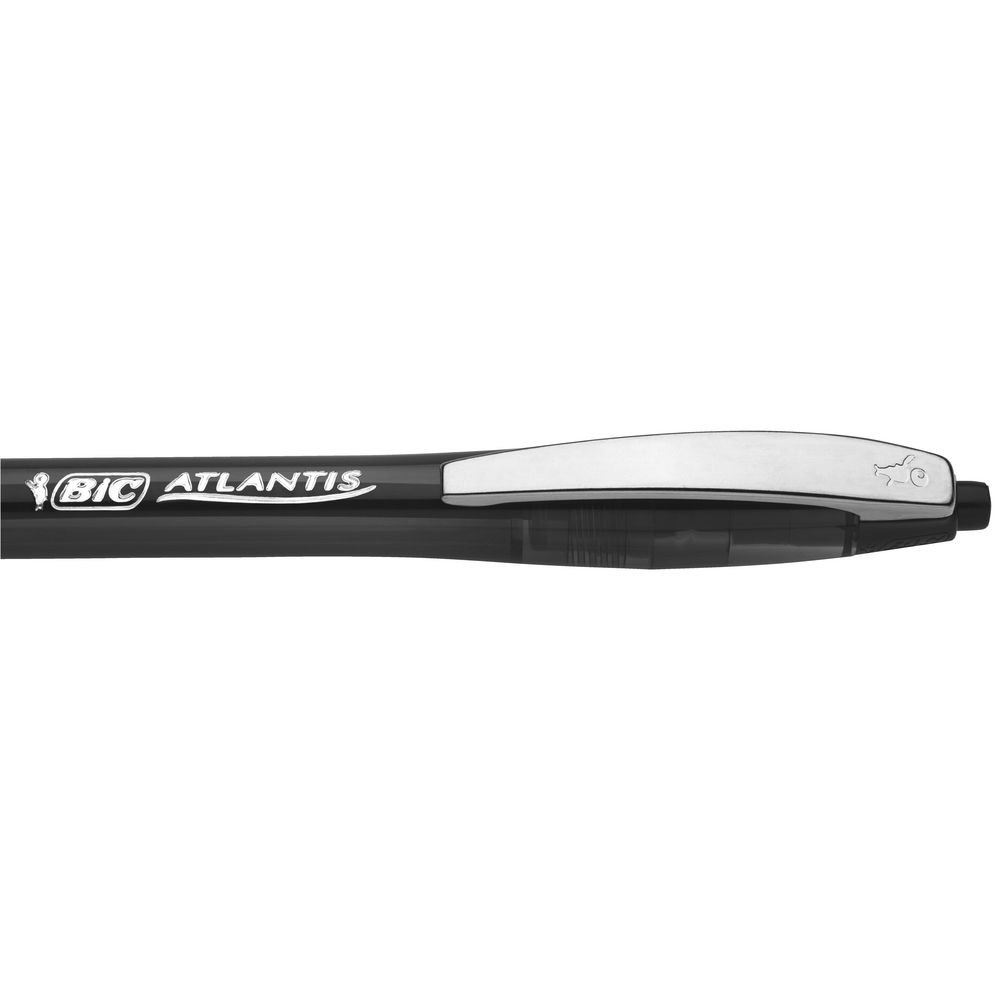 BIC Atlantis Retractable Ballpoint Pens Blue 4 Pack