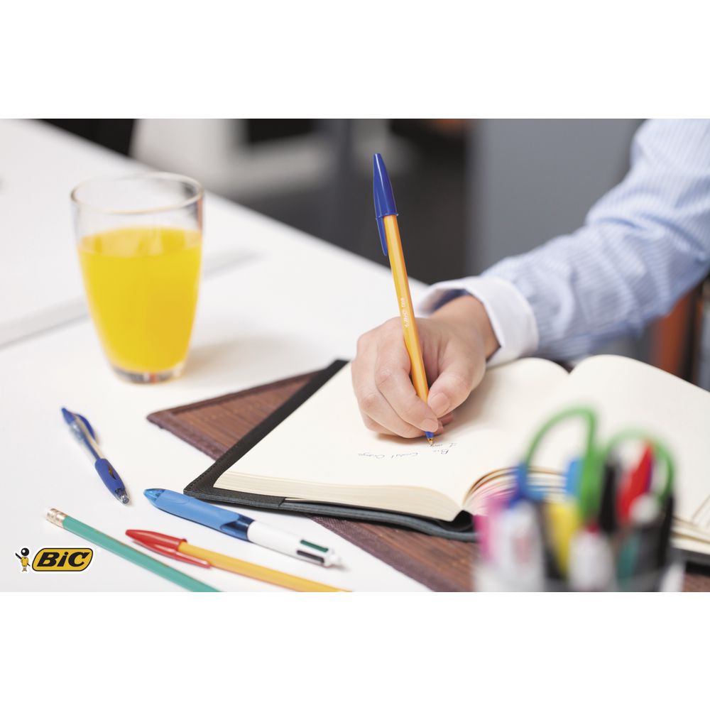 BIC Cristal Fine Point Ballpoint Pens Red 12 Pack