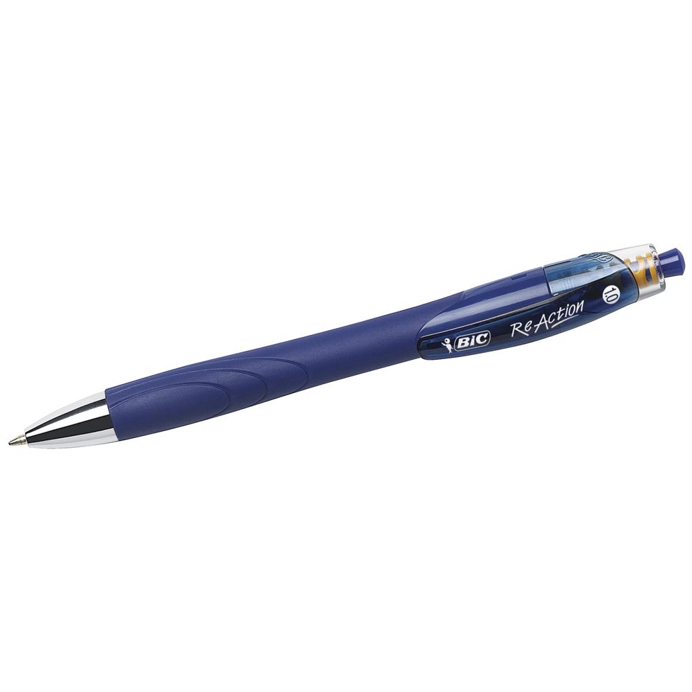 BIC ReAction Ballpoint Pens Blue 2 Pack