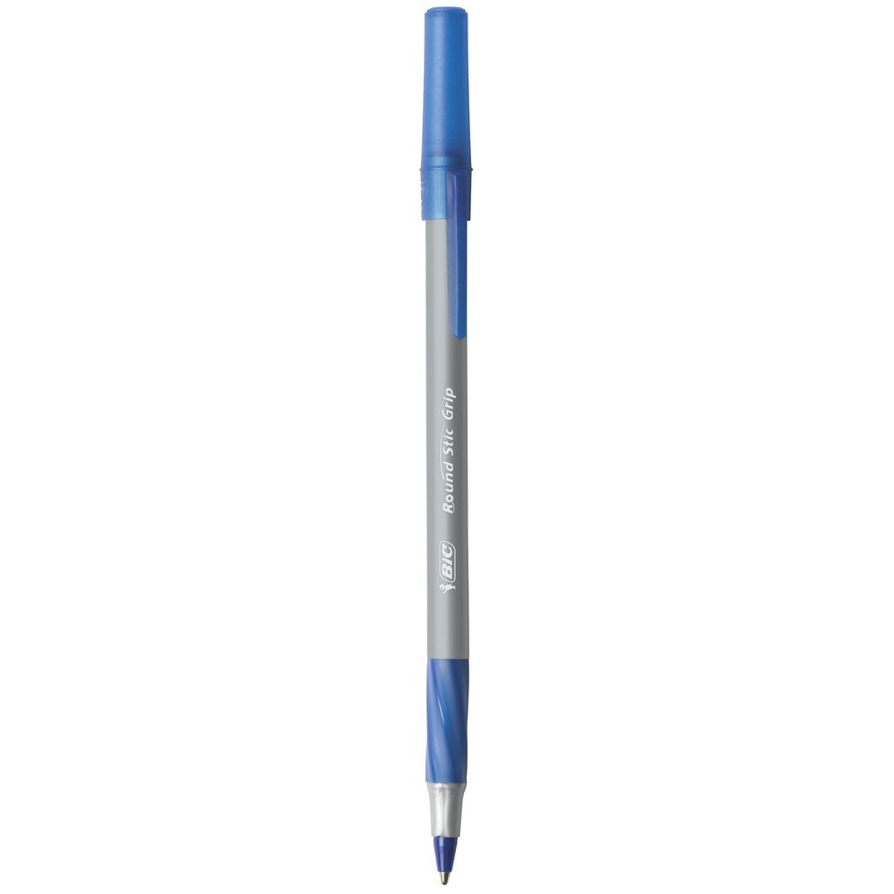 BIC Round Stic Comfort Grip Ballpoint Pens Assorted 10 Pack