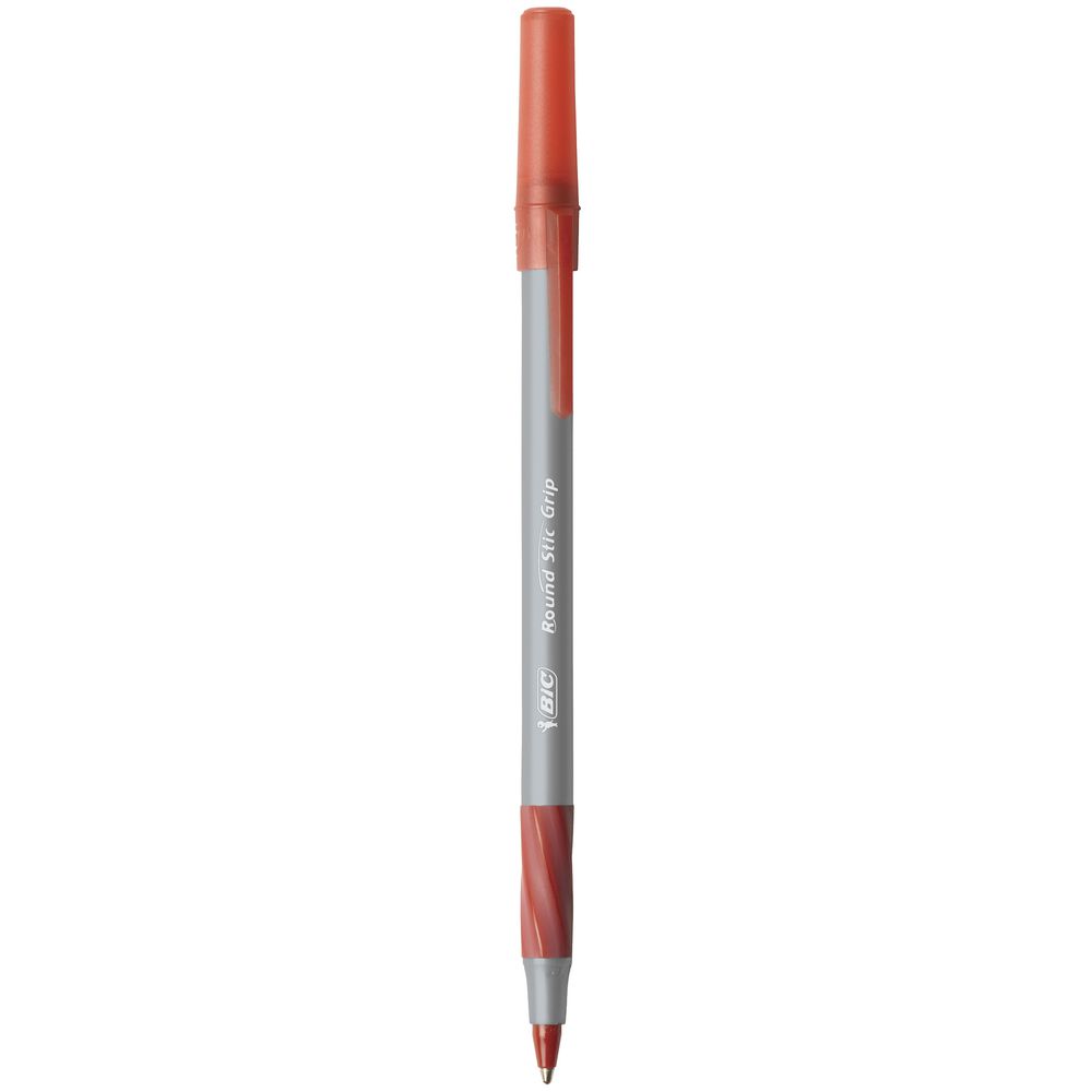 BIC Round Stic Comfort Grip Ballpoint Pens Assorted 10 Pack