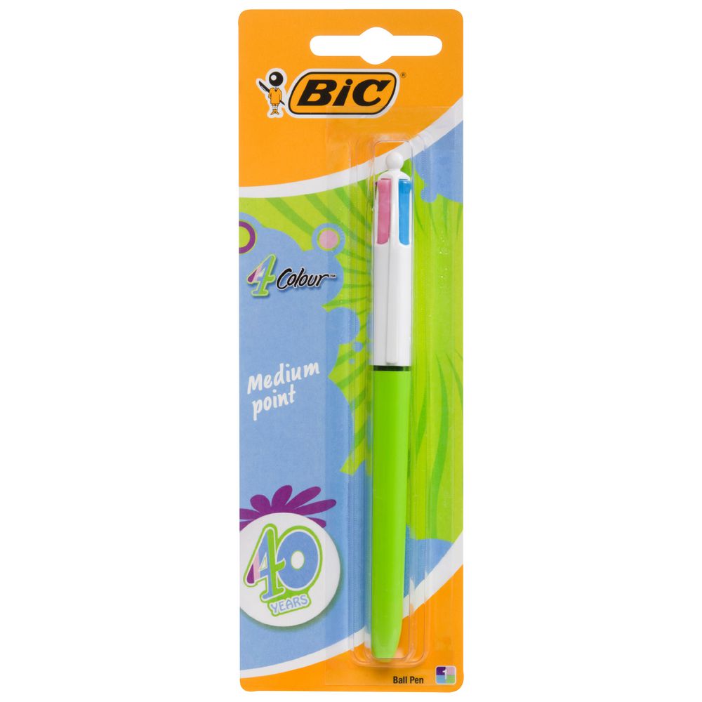 BIC 4 Colours Fashion Retractable Ballpoint Pen