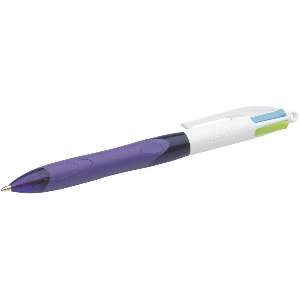 BIC 4 Colour Grip Medium Fashion Retractable Ballpoint Pen
