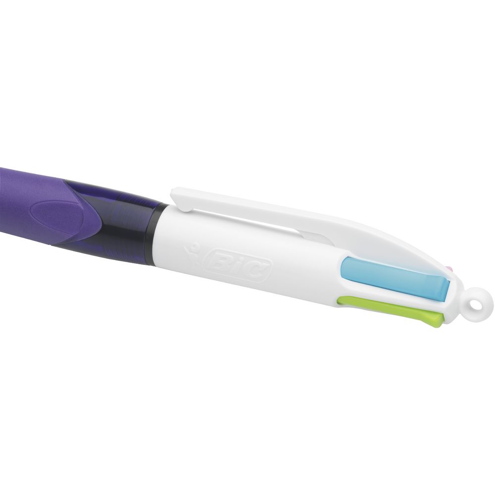 BIC 4 Colour Grip Medium Fashion Retractable Ballpoint Pen