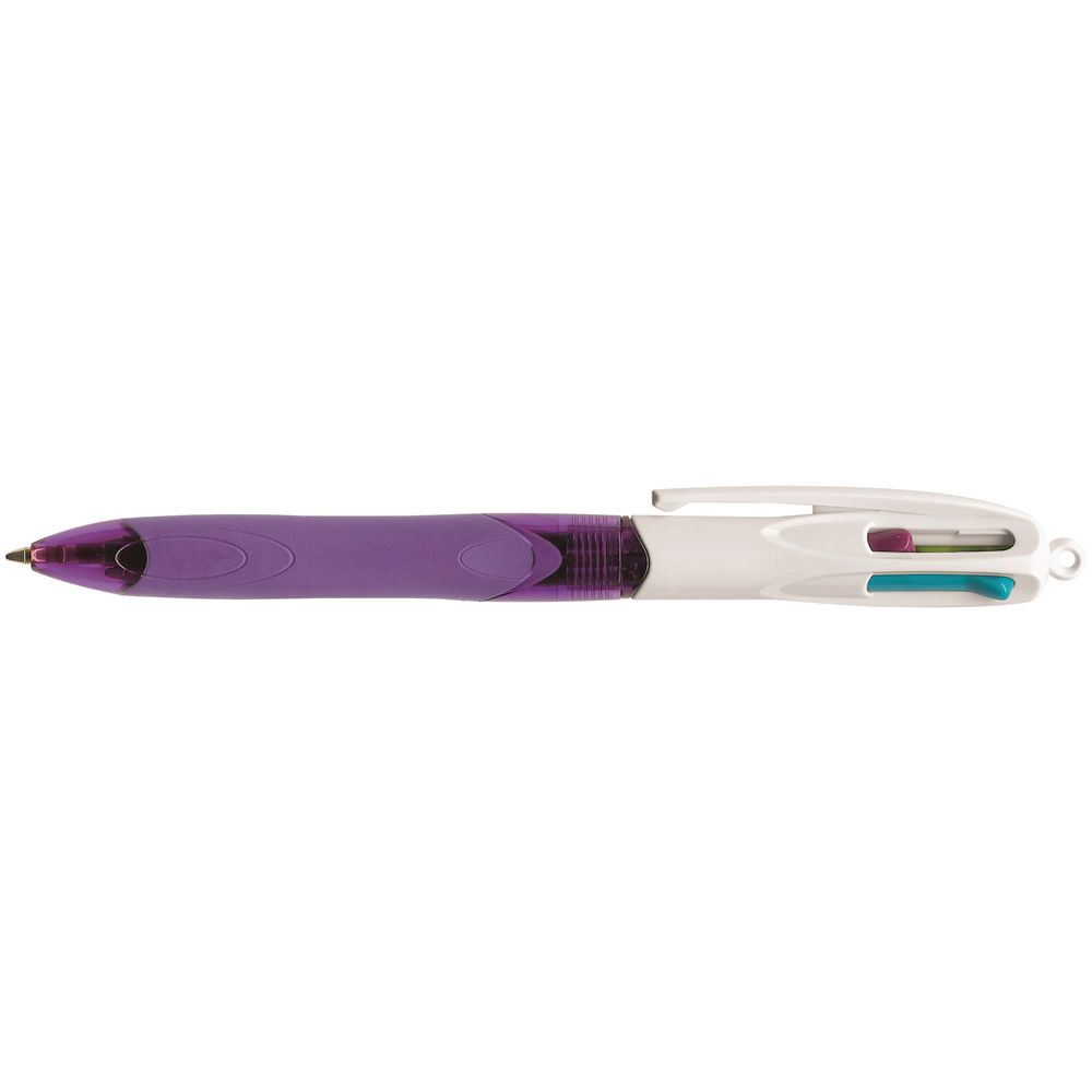 BIC 4 Colour Grip Medium Fashion Retractable Ballpoint Pen