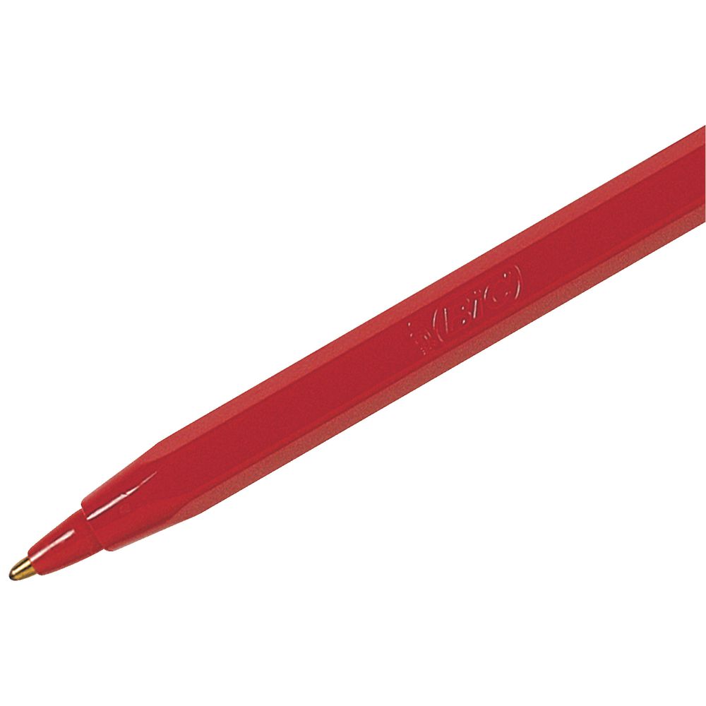 BIC Economy Fine Ballpoint Pens Red 12 Pack