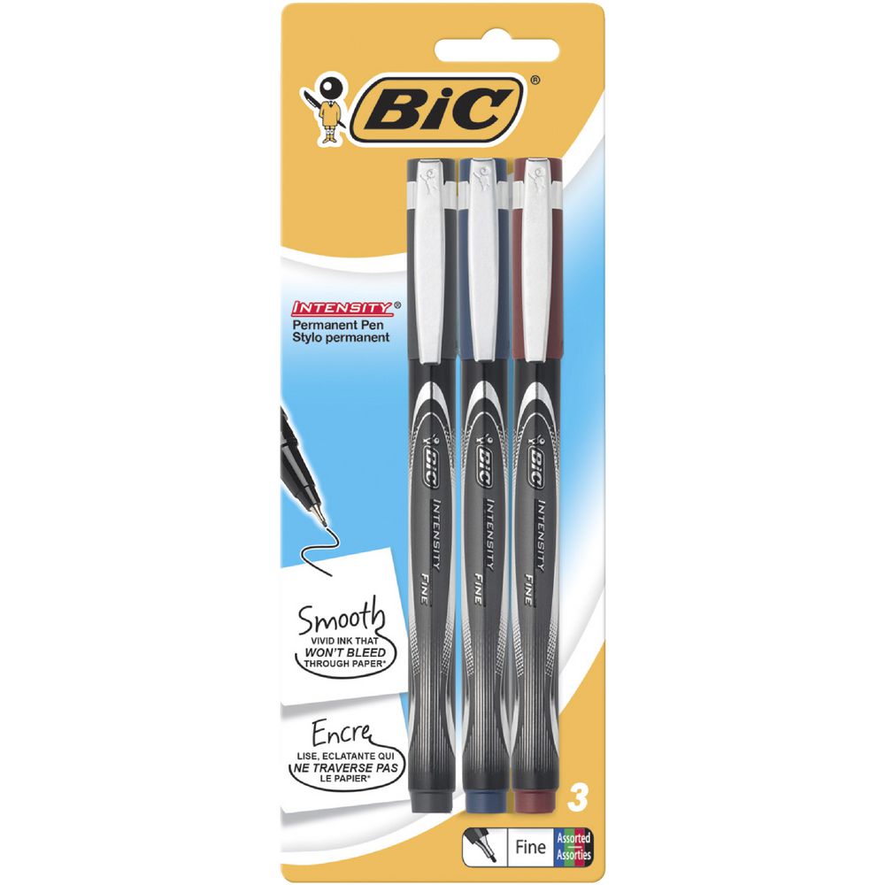 BIC Intensity Fineliners Assorted 3 Pack