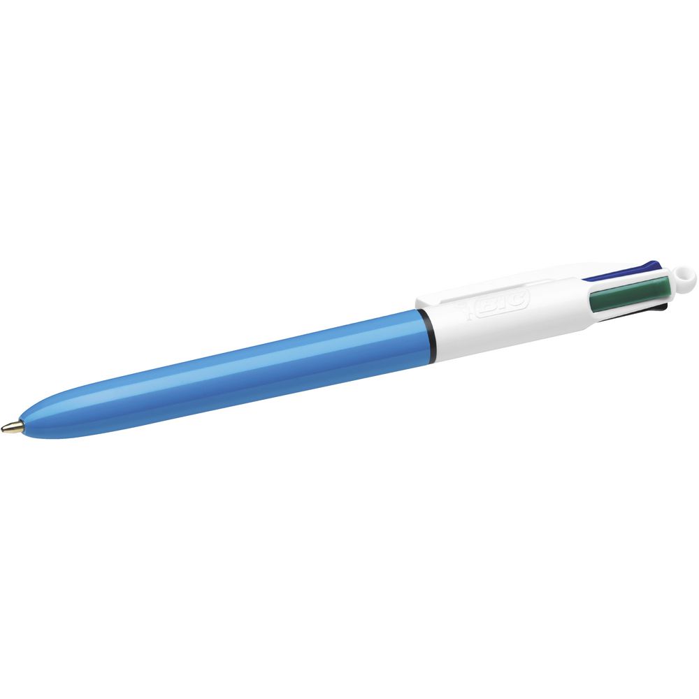 BIC 4 Colour Retractable Ballpoint Pens 12 Pack