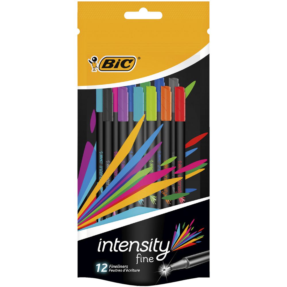 BIC Intensity Fineliner Assorted 12 Pack