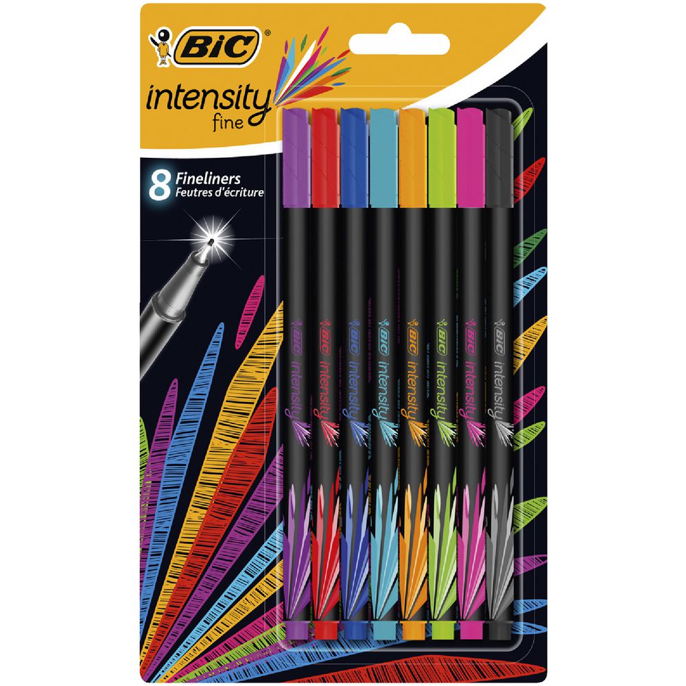 BIC Intensity Fineliner Assorted 8 Pack