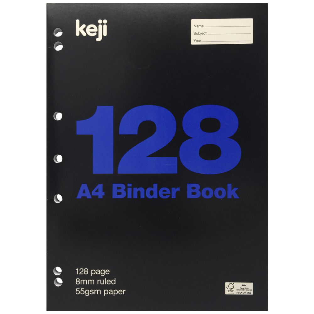 Keji A4 Binder Book 128 Page Officeworks