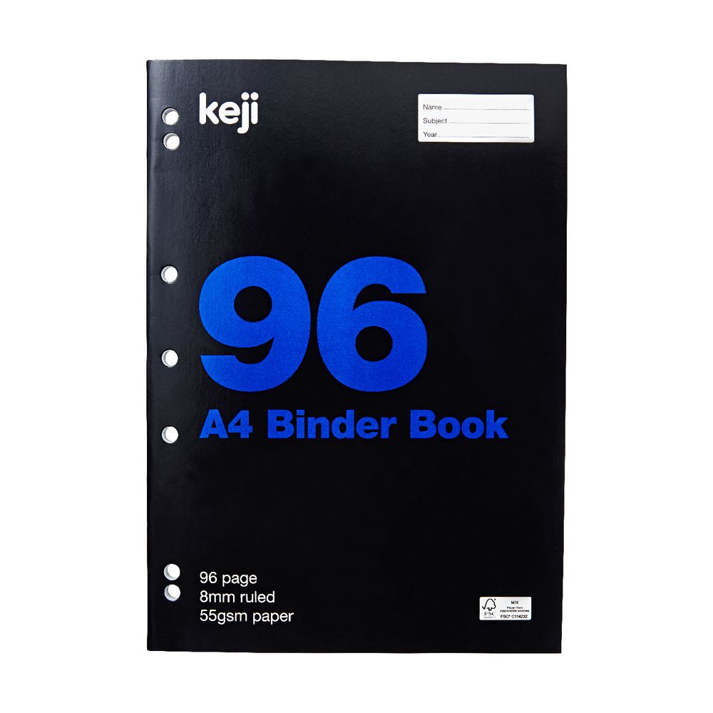 Keji A4 Binder Book 96 Page Officeworks