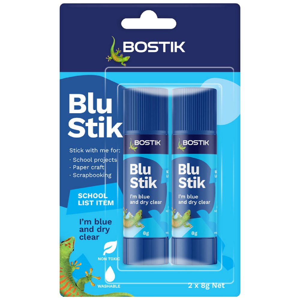 Bostik Blu Stik 8g 2 Pack