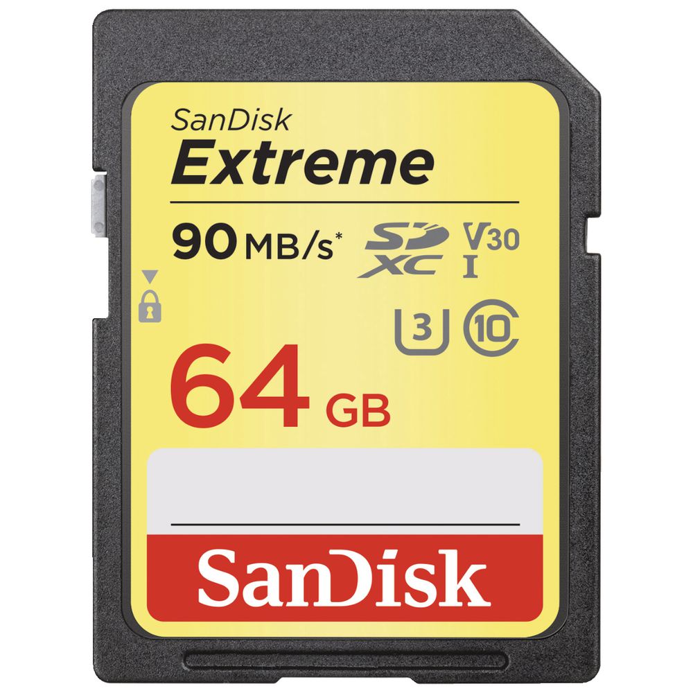 SanDisk 64GB Extreme SDXC UHS-I Memory Card