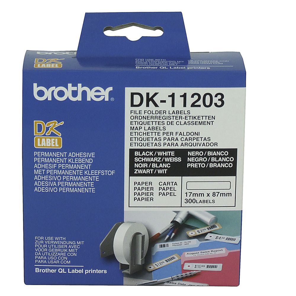 Brother File Folder Labels 300 Pack Officeworks