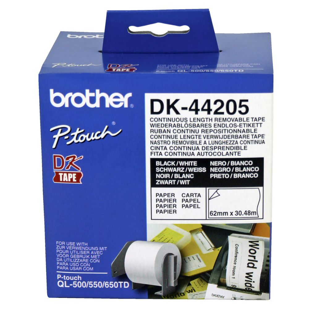 Brother Continuous Length Removable Tape DK-44205