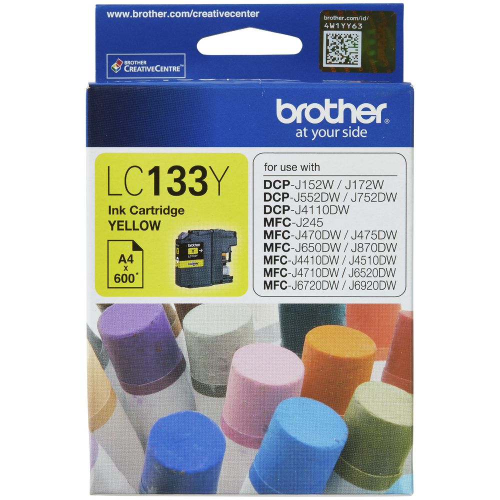 Brother LC-133 Ink Cartridge Yellow