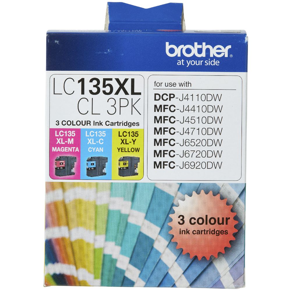 Brother LC-135 XL Colour Ink 3 Pack