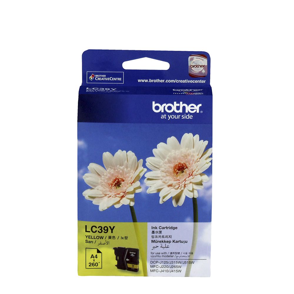 Brother LC-39 Ink Yellow