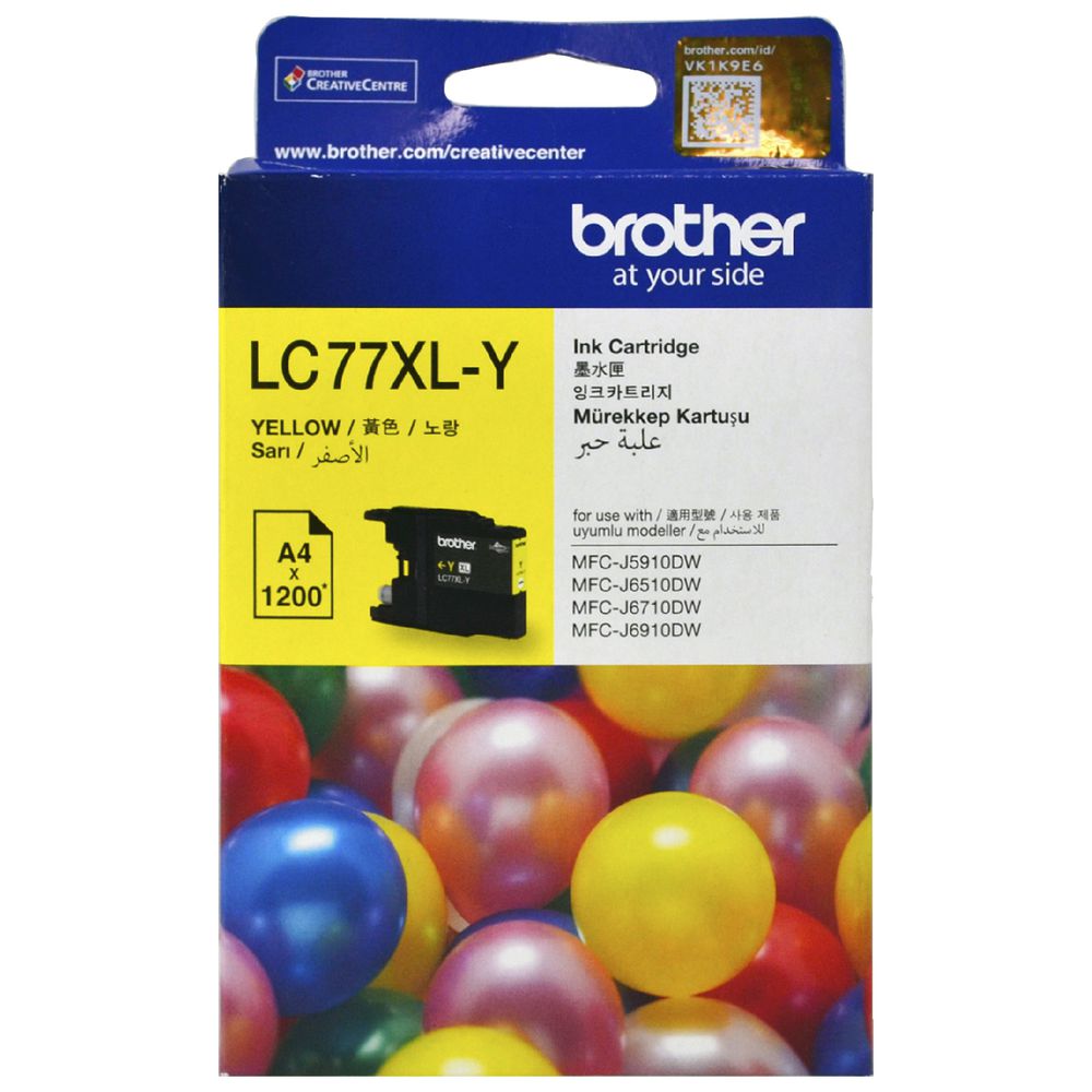 Brother LC-77XL Super High Yield Ink Cartridge Yellow