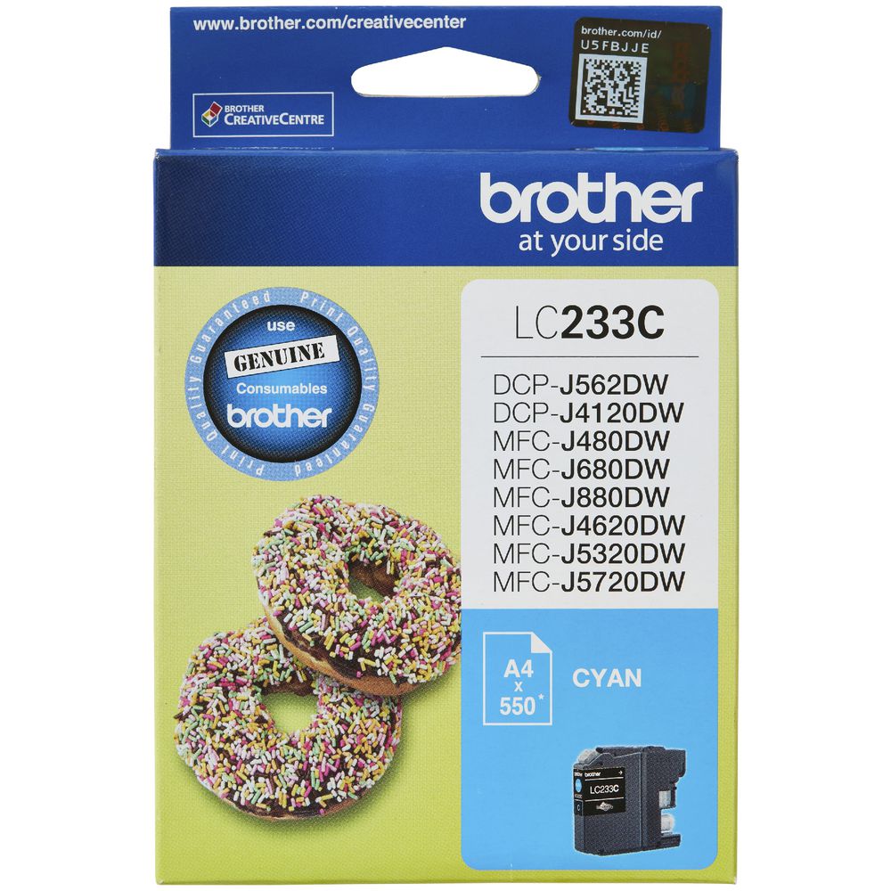 Brother LC-233 Ink Cartridge Cyan
