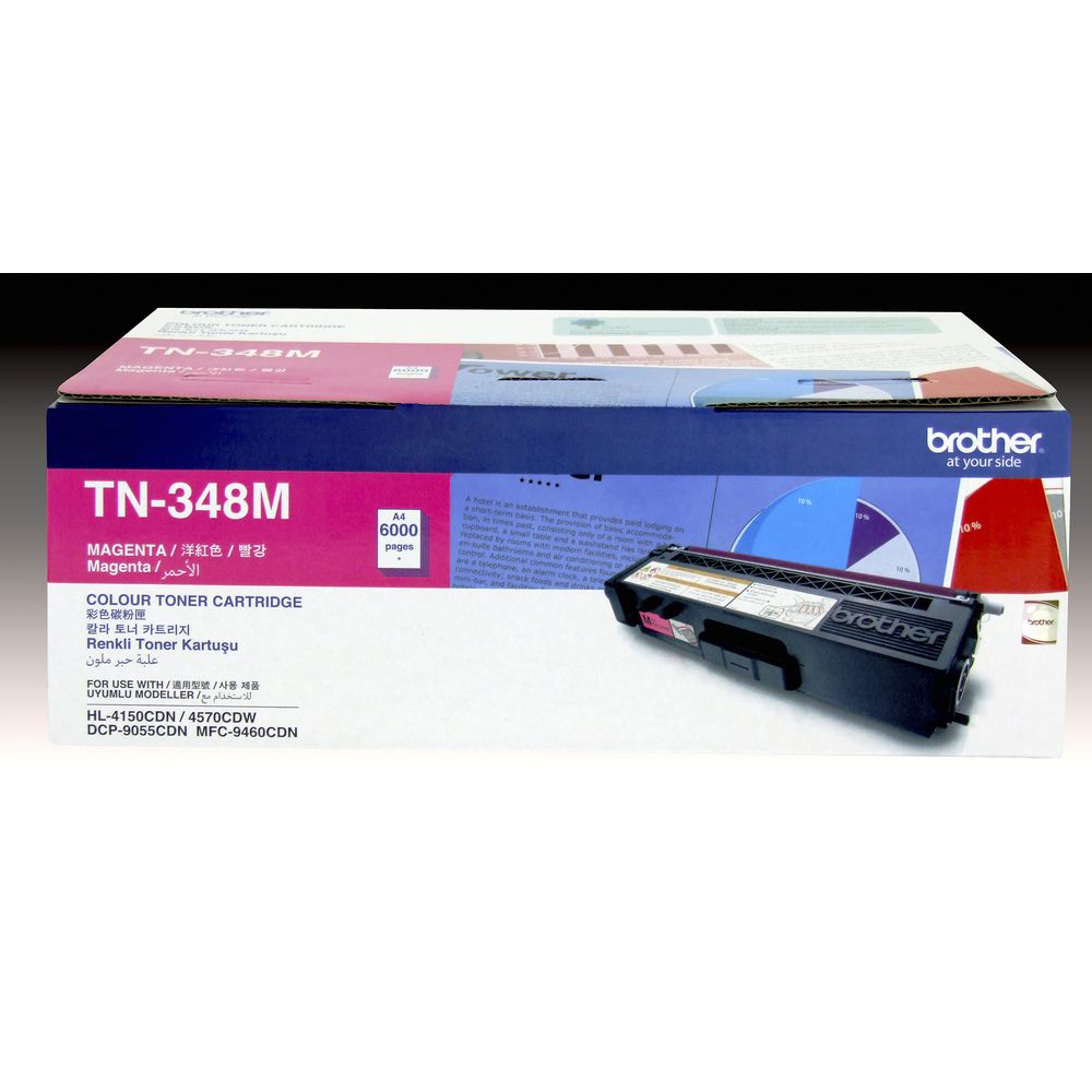 Brother TN-348 High Yield Toner Cartridge Magenta