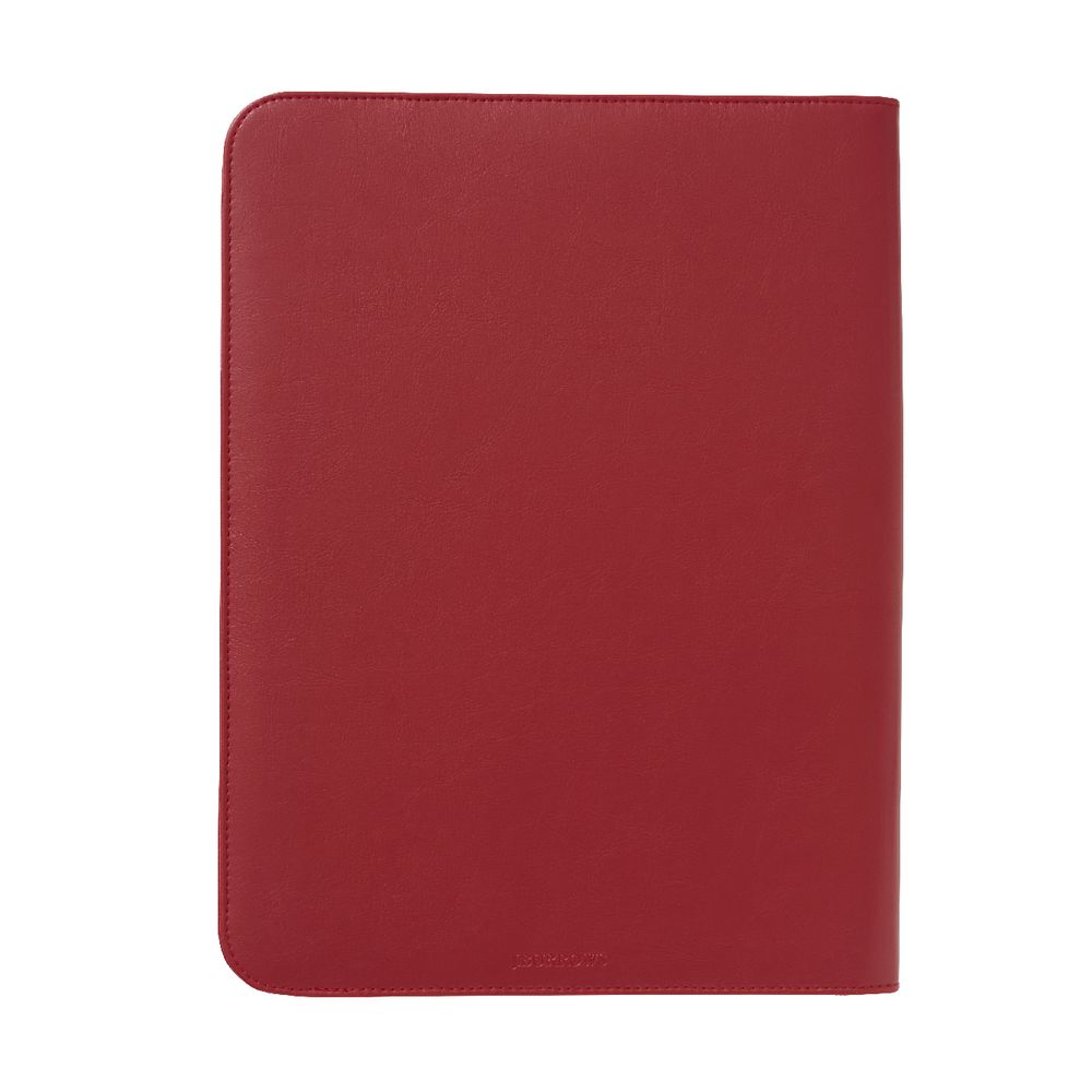 J.Burrows A4 Flat Compendium Zip Closure Red