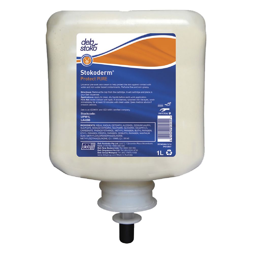 Deb Stoko Stokoderm Protect Pure Skin Protection Cream 1L
