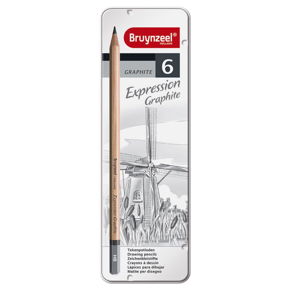 Bruynzeel Expression Graphite Pencils 6 Pack