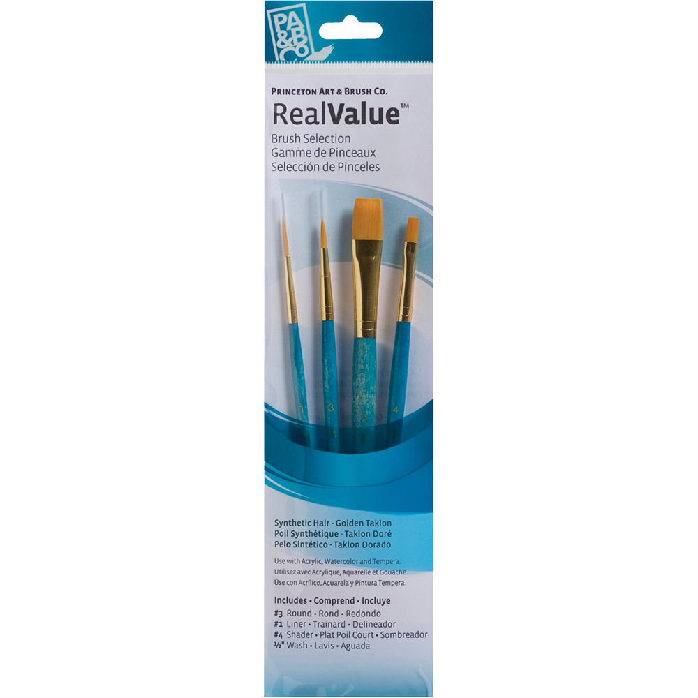 Princeton 9172 Paintbrush Set 4 Pack