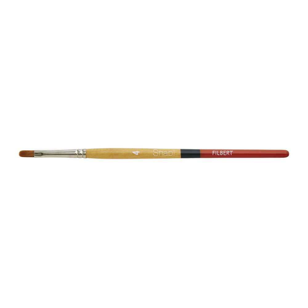 Princeton Snap 9650 Short Handle Filbert Paintbrush Size 4