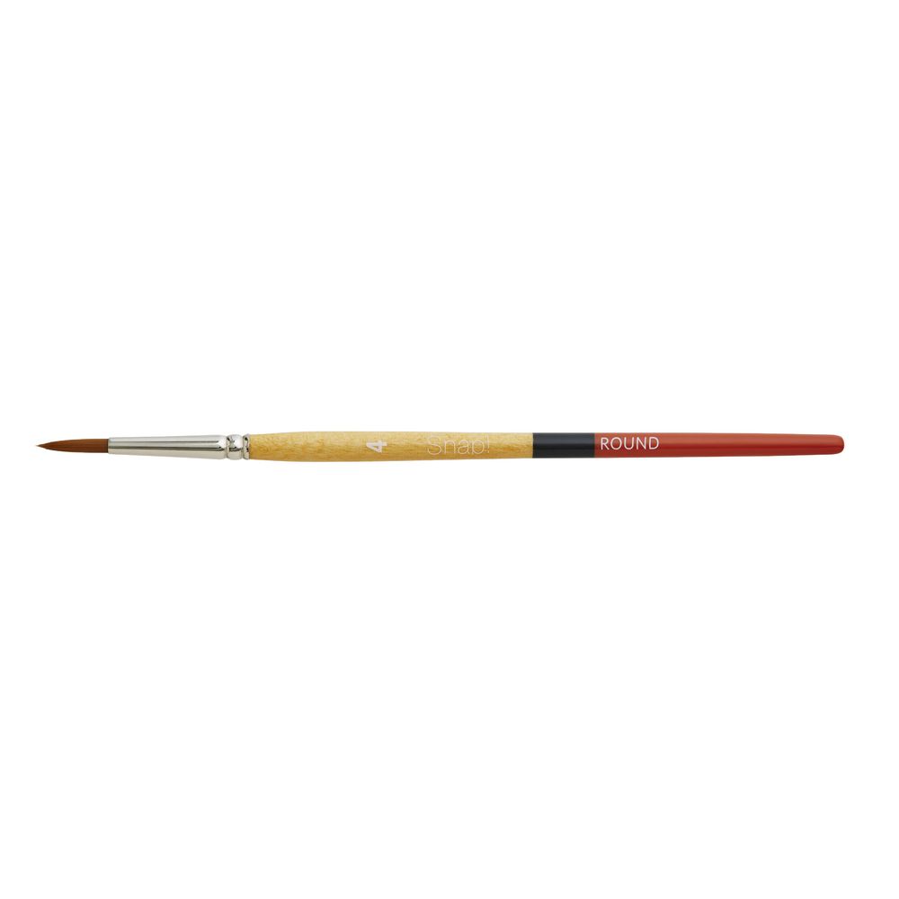 Princeton Snap 9650 Short Handle Round Paintbrush Size 4