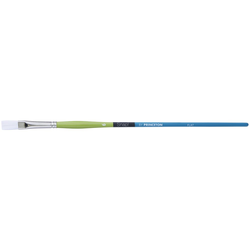 Princeton Snap 9850 Long Handle Flat Paintbrush Size 6