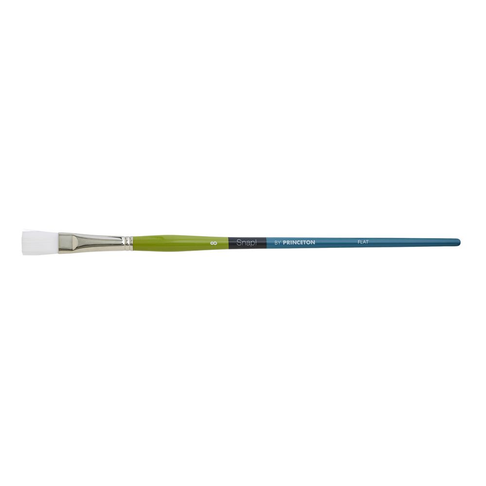 Princeton Snap 9800 Long Handle Flat Paintbrush Size 8