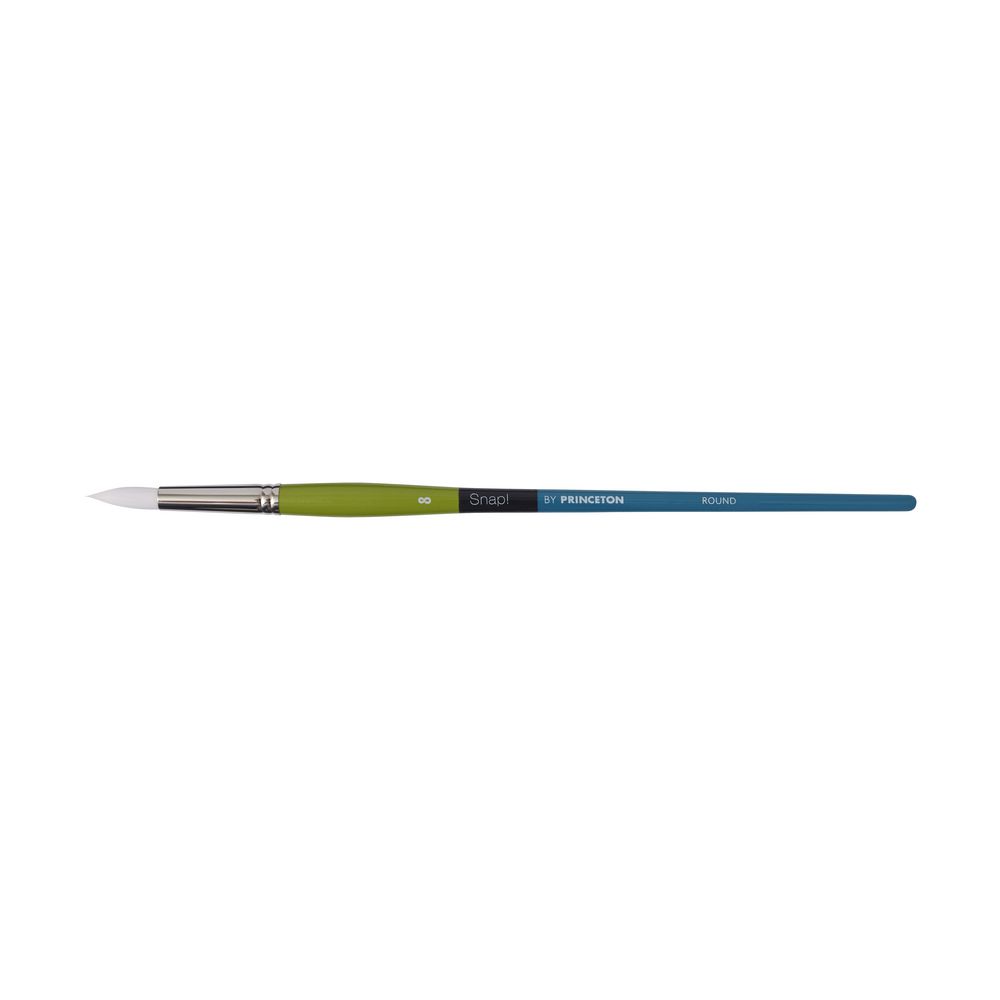 Princeton Snap 9850 Long Handle Round Paintbrush Size 8