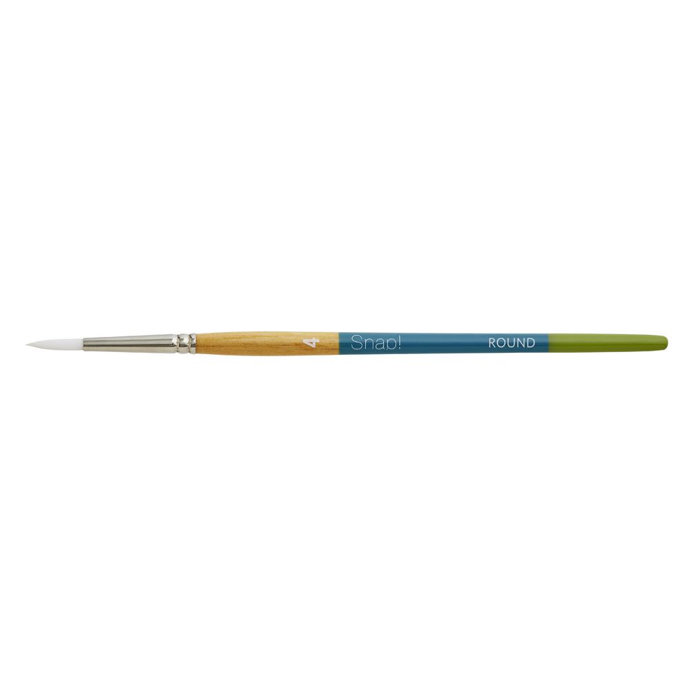 Princeton Snap 9850 Short Handle Round Paintbrush Size 4