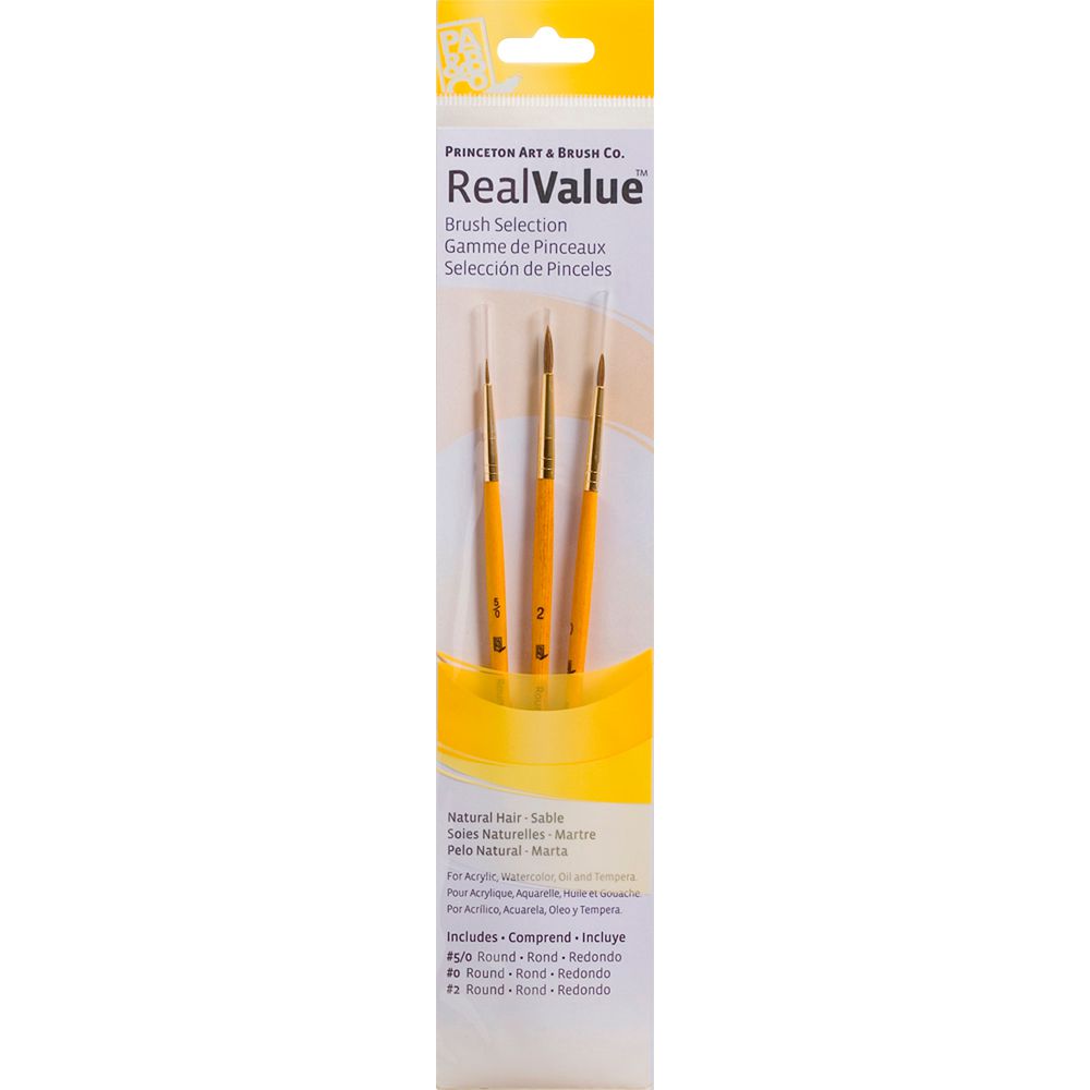Princeton 9105 Paintbrush Set 3 Pack