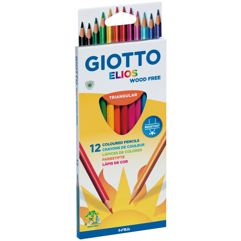 Giotto Elios Coloured Pencils 12 Pack