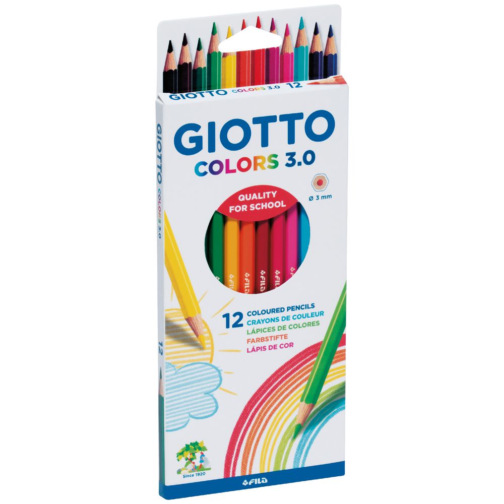 Giotto Coloured Pencils 12 Pack