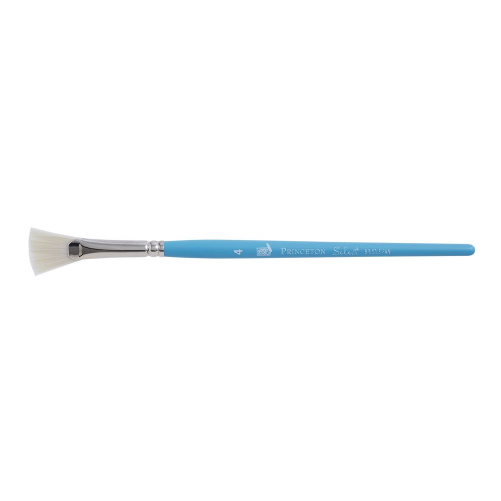Princeton 3750 Bristle Fan Paintbrush Size 4