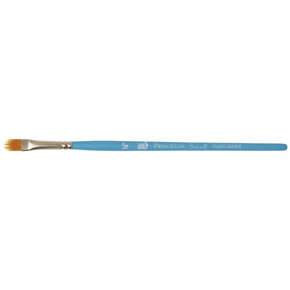 Princeton 3750 Select Paint Brush Golden Synthetic Hair Filbert Grainer