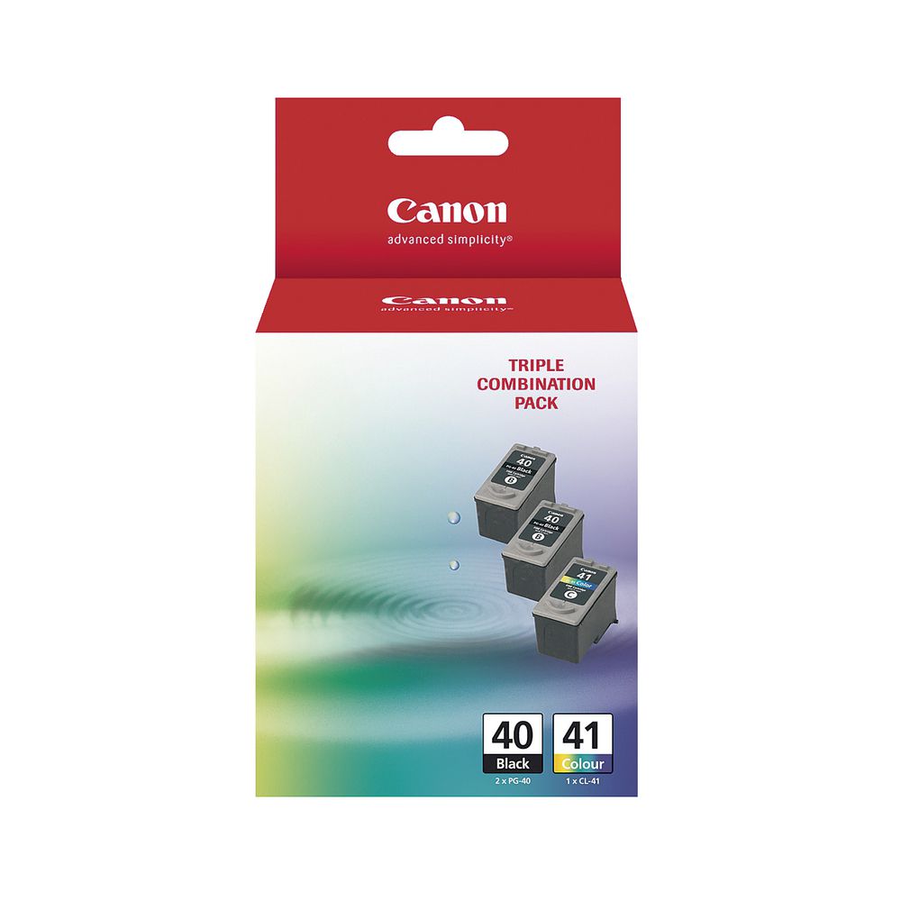 Canon PG-40 and CL-41 3 Ink Value Pack