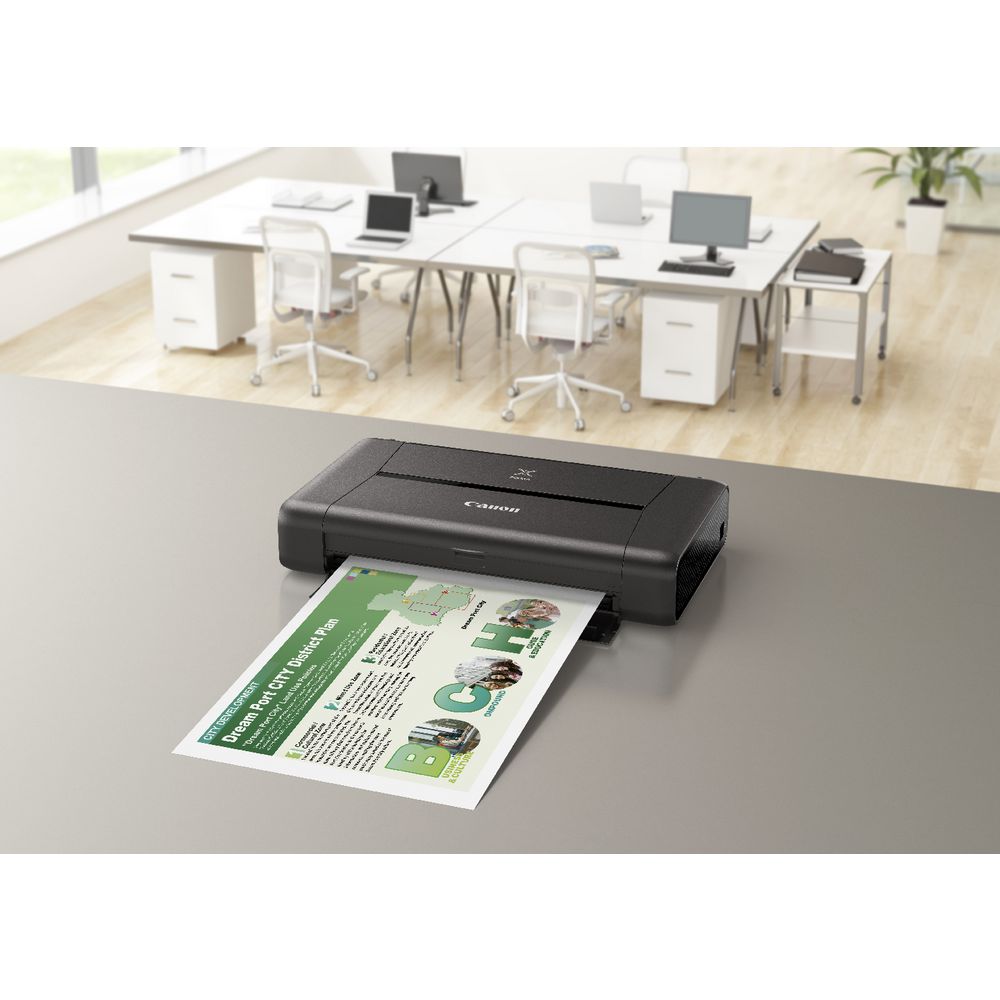 Canon PIXMA Wireless Portable Inkjet Printer iP110