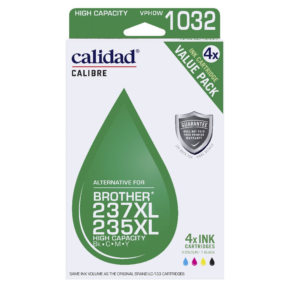 Calidad Alternative Brother 235 Ink 4 Pack