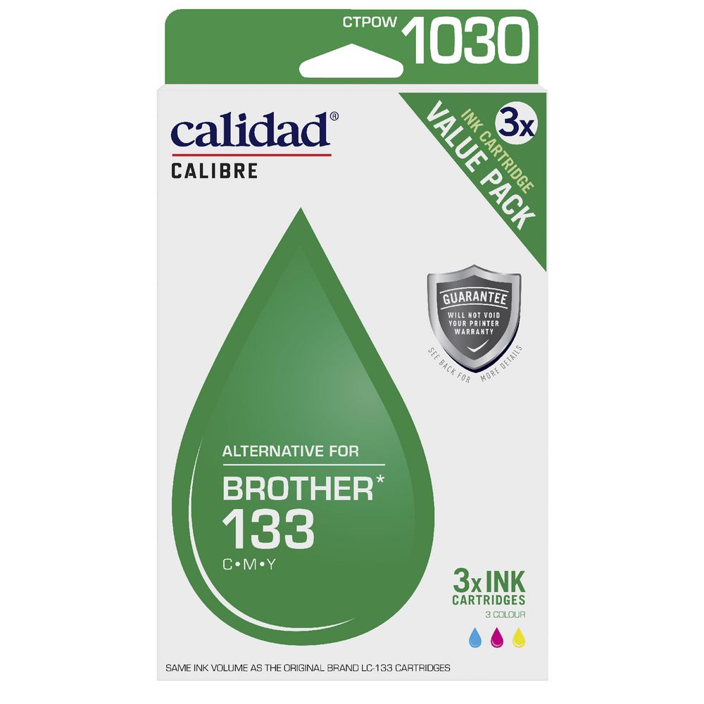Calidad Alternative Brother 133 Ink Cartridge Colour 3 Pack