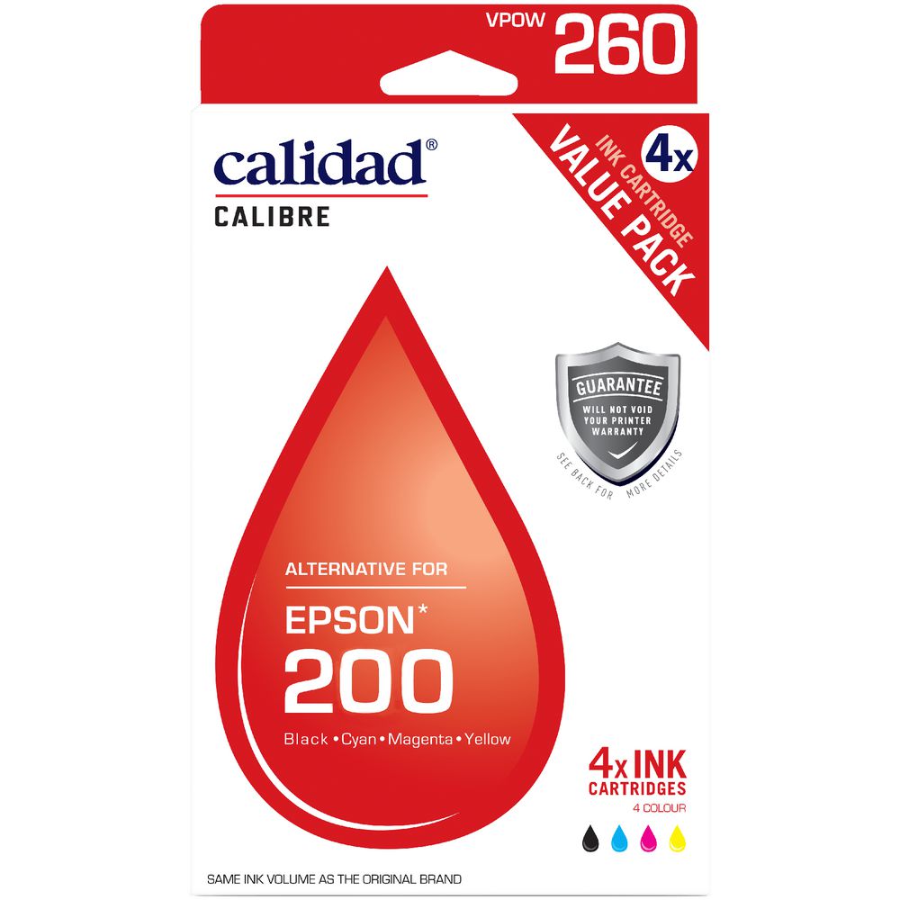 Calidad Alternate Epson 200 Ink Cartridge 4 Pack