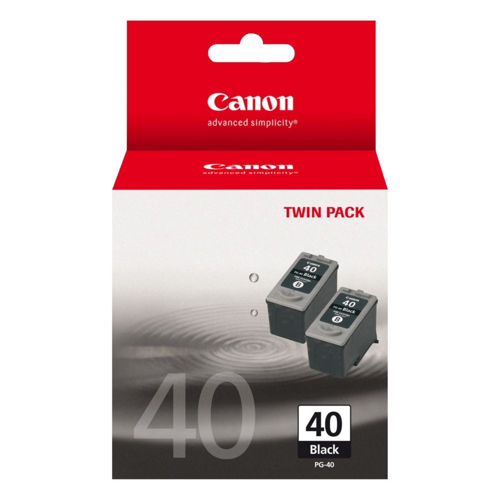 Canon PG-40 Ink Cartridge Black Twin Pack