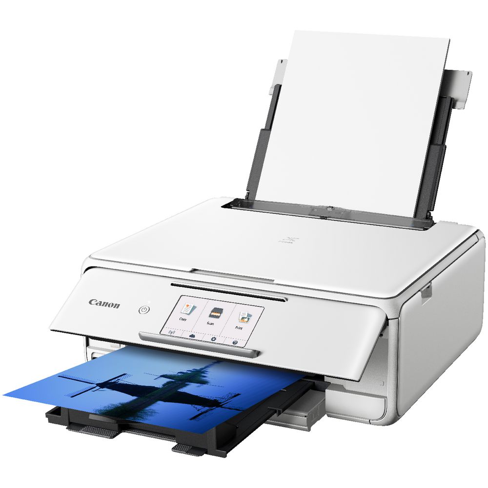 Canon PIXMA HOME Wireless Inkjet MFC Printer White TS8160W